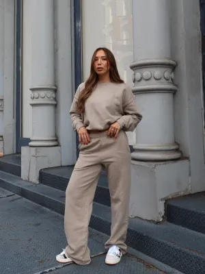 ESSENTIALS - Straight Leg Sweatpants • Stone