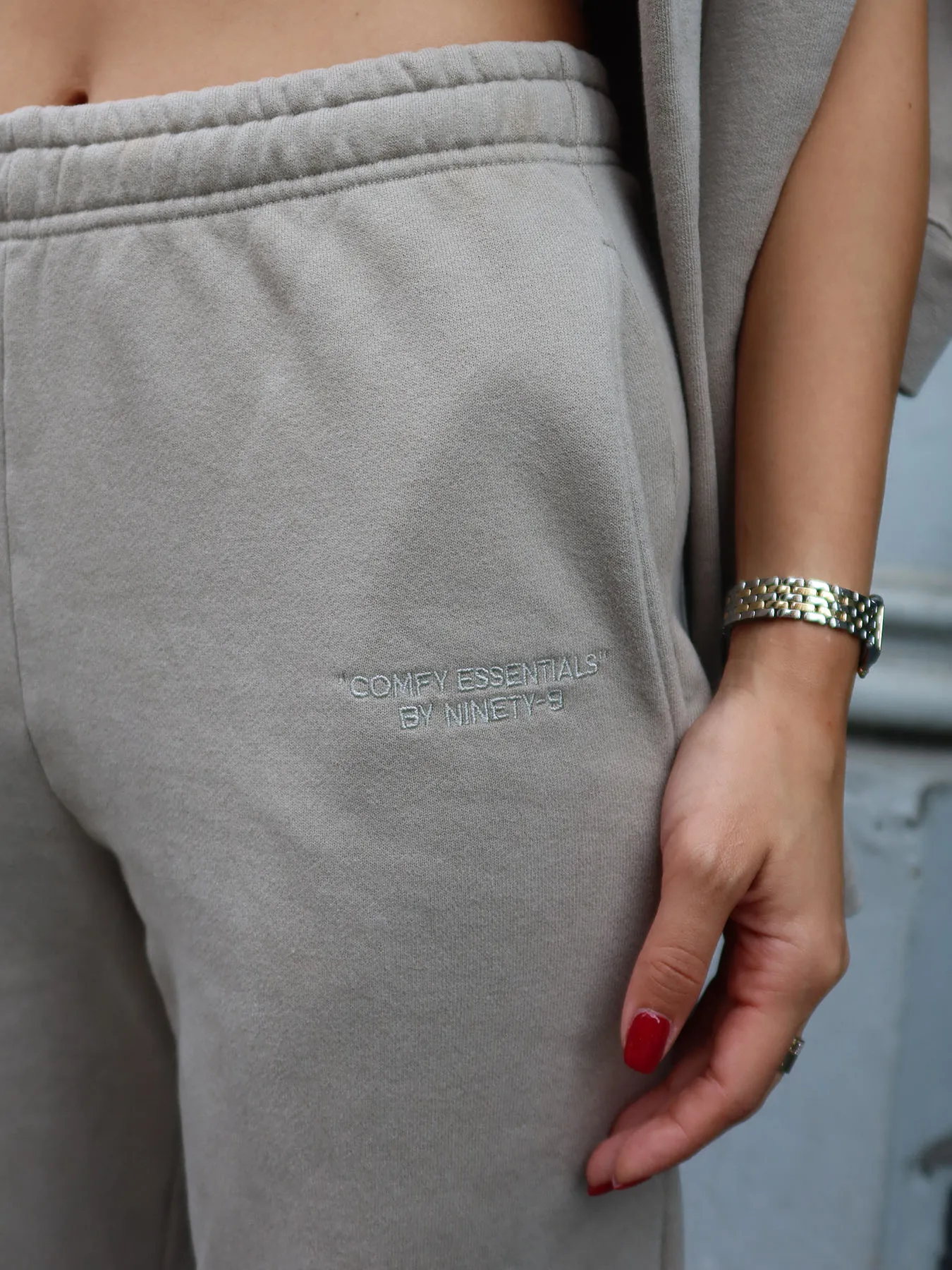 ESSENTIALS - Straight Leg Sweatpants • Stone