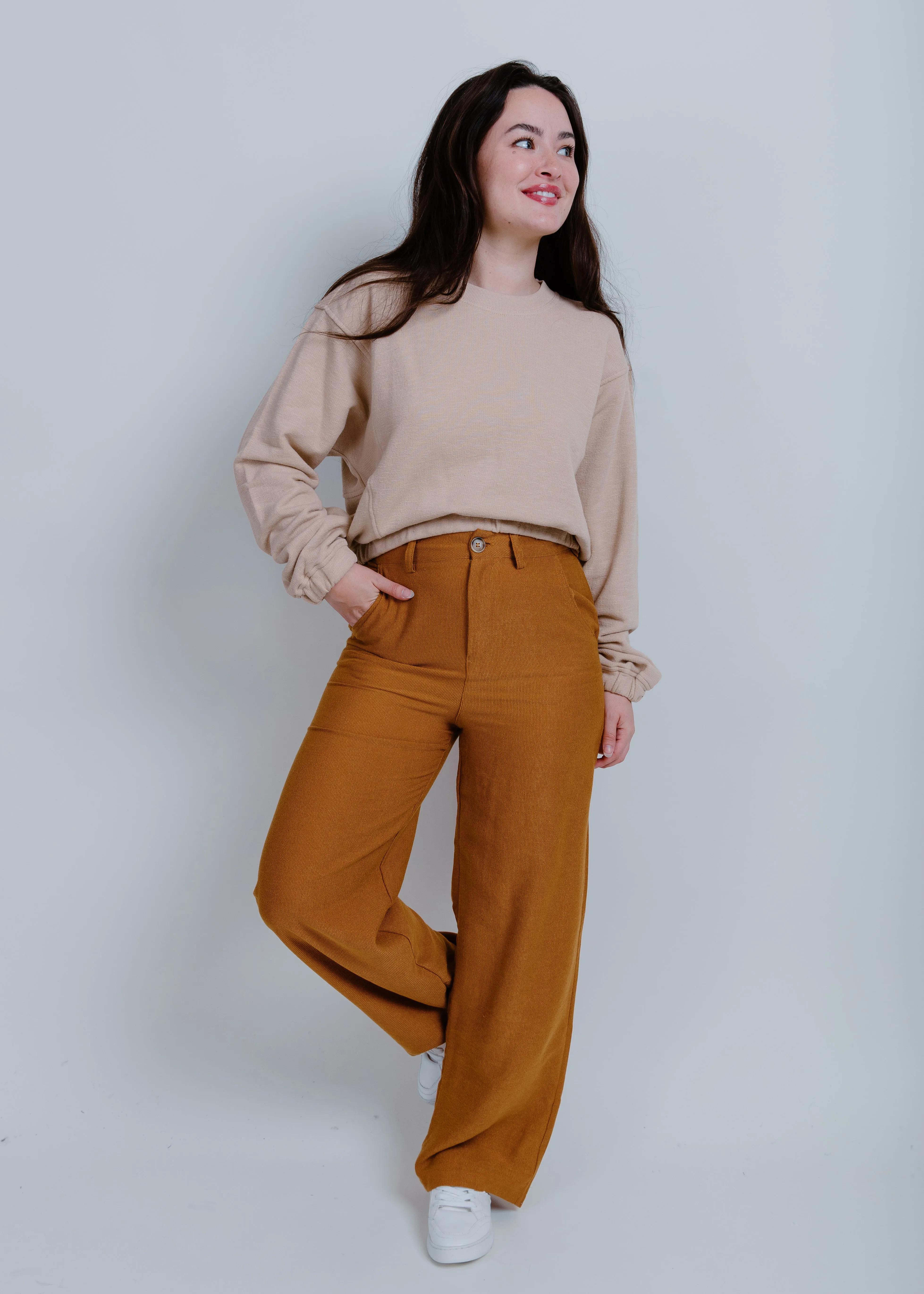 Evelyn Corduroy Pants - Camel