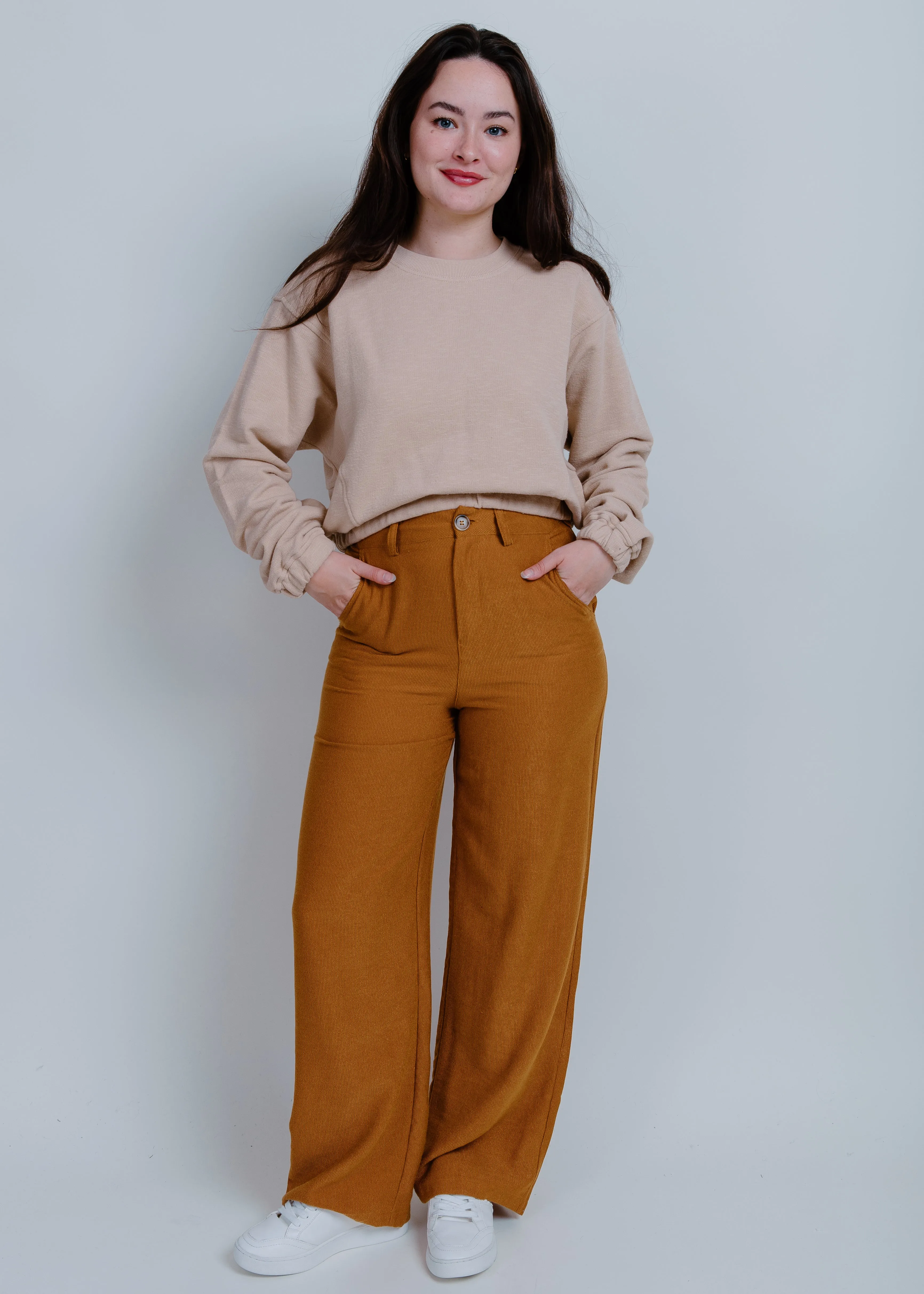 Evelyn Corduroy Pants - Camel