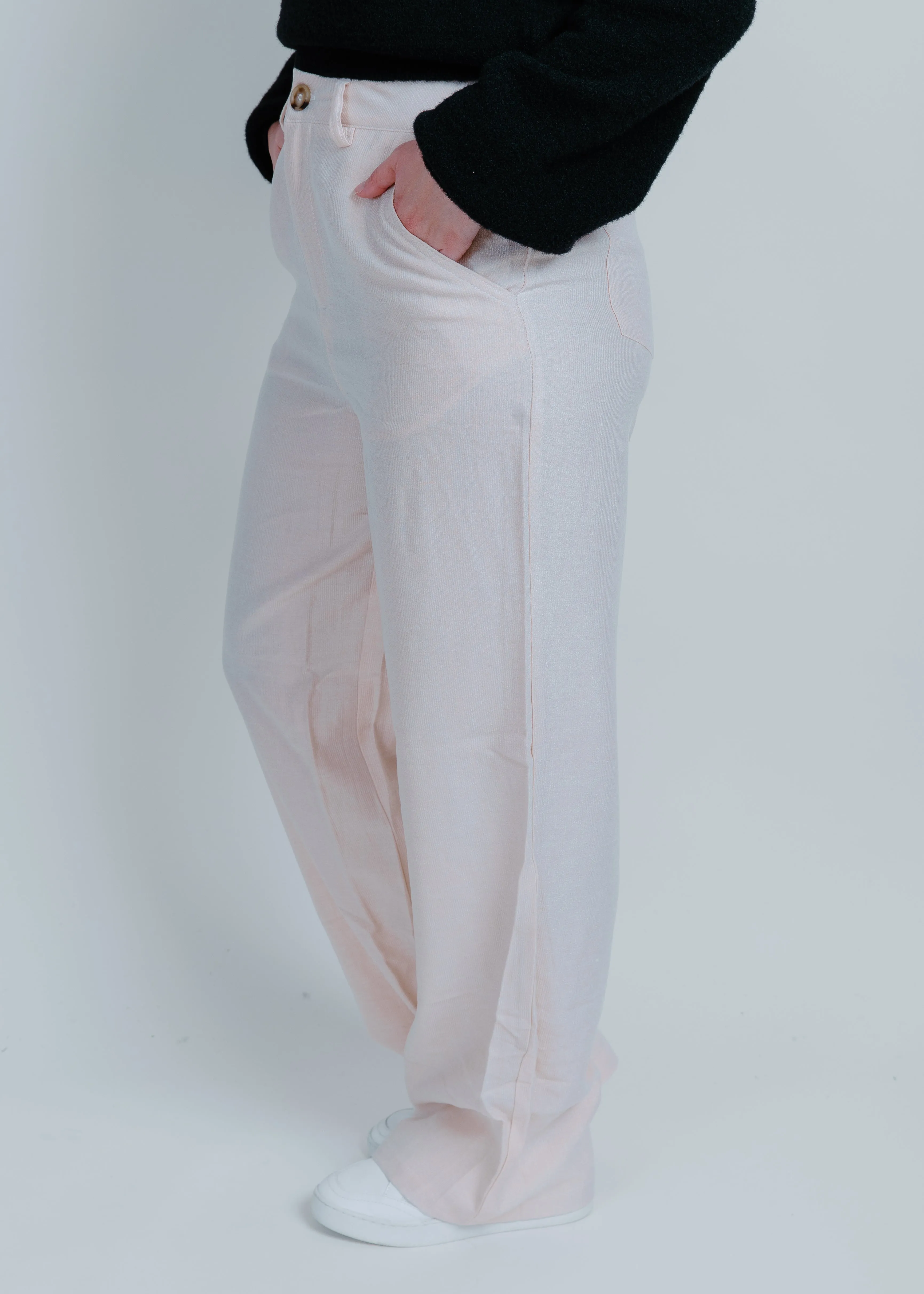 Evelyn Corduroy Pants - Cream