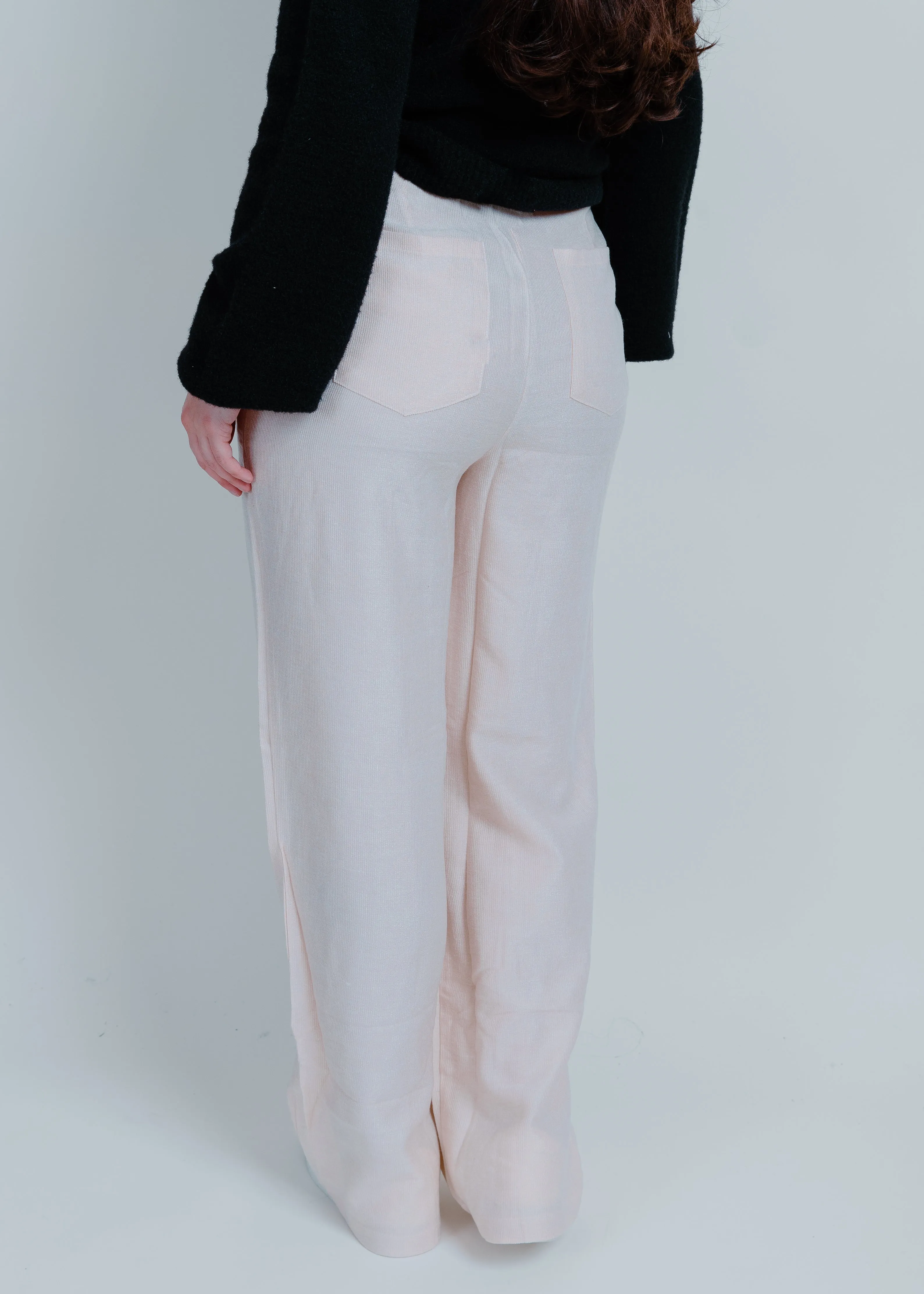 Evelyn Corduroy Pants - Cream