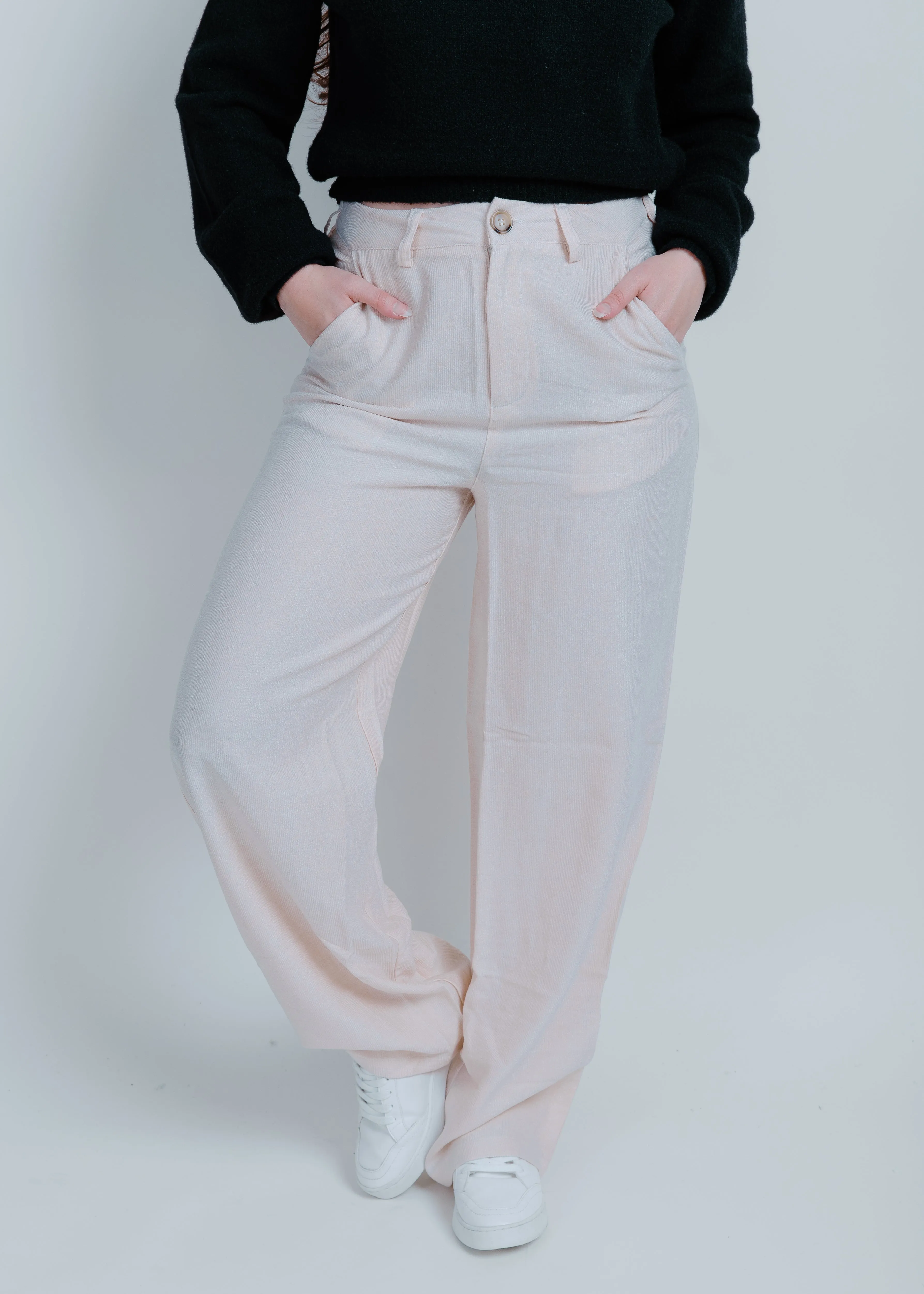 Evelyn Corduroy Pants - Cream