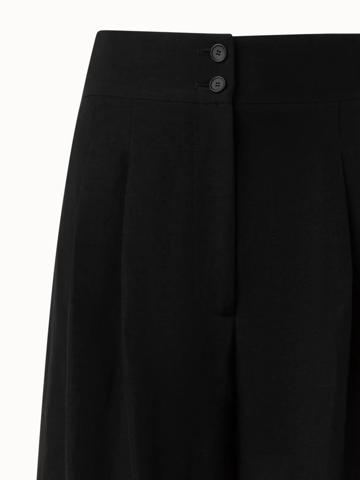 Extra Wide Palazzo Viscose Linen Blend Pants