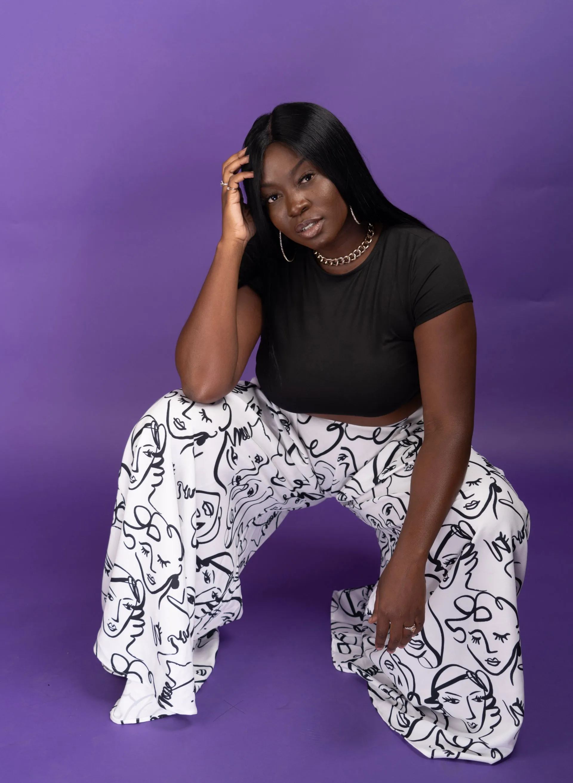 Face Off palazzo pants