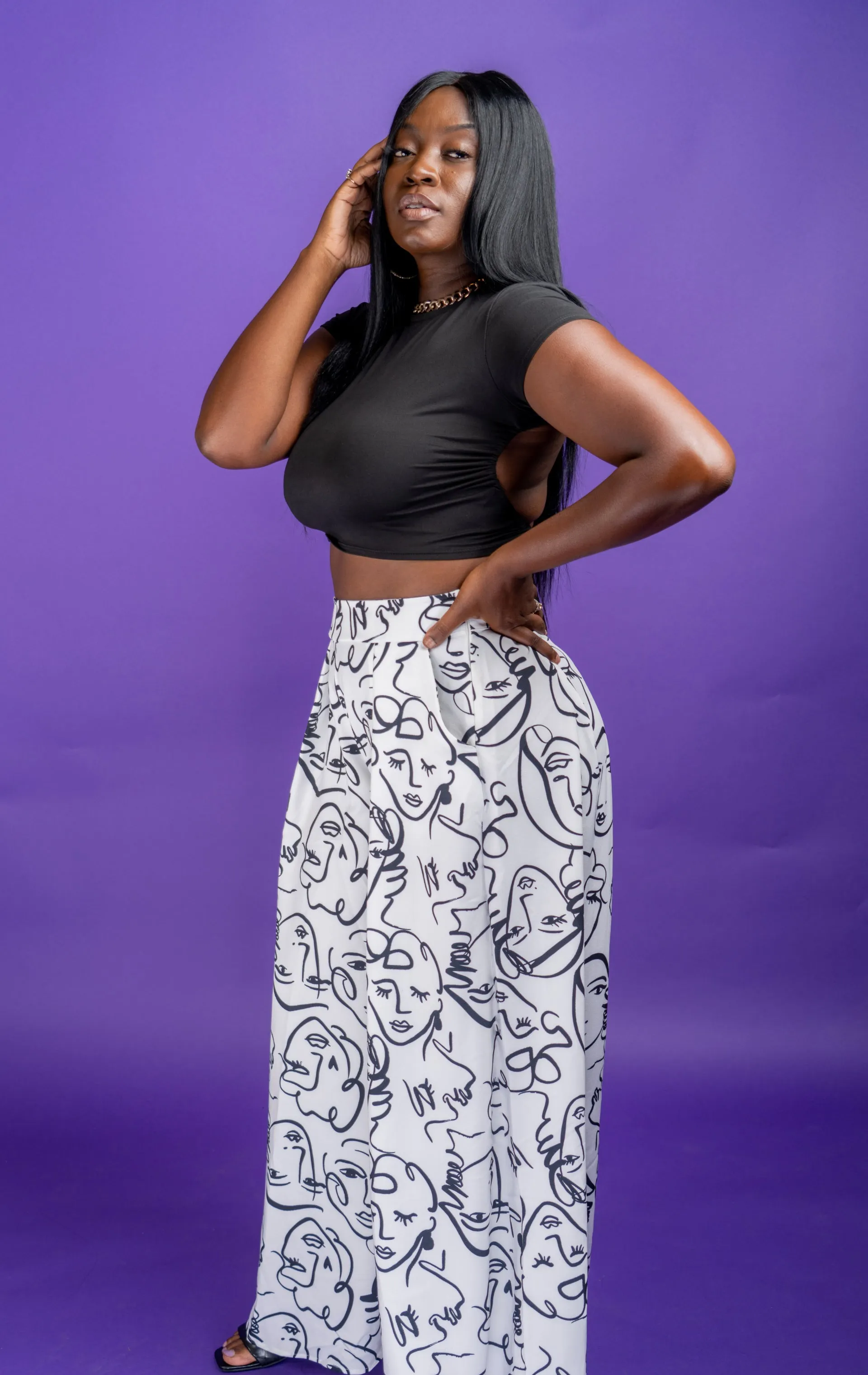 Face Off palazzo pants