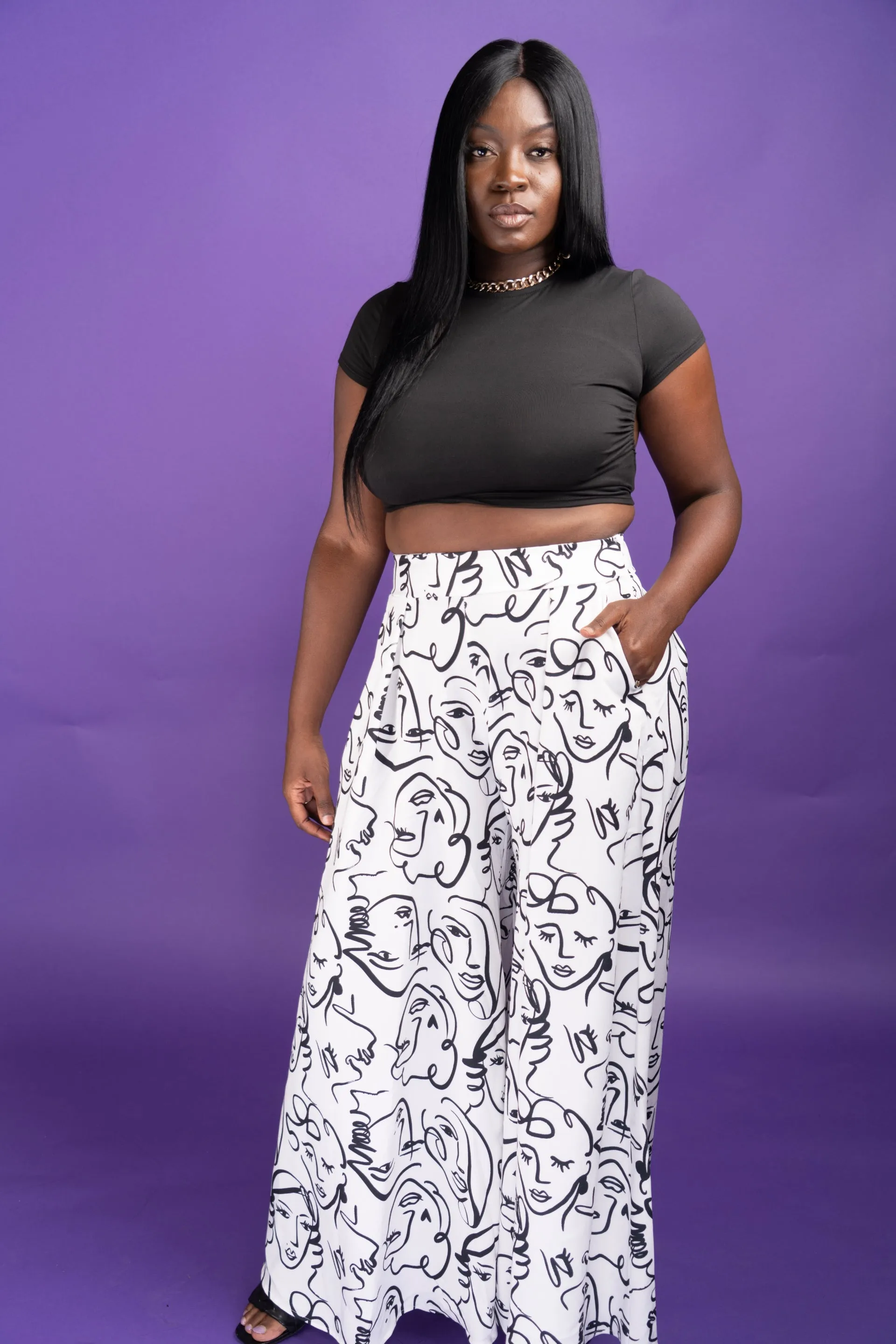 Face Off palazzo pants