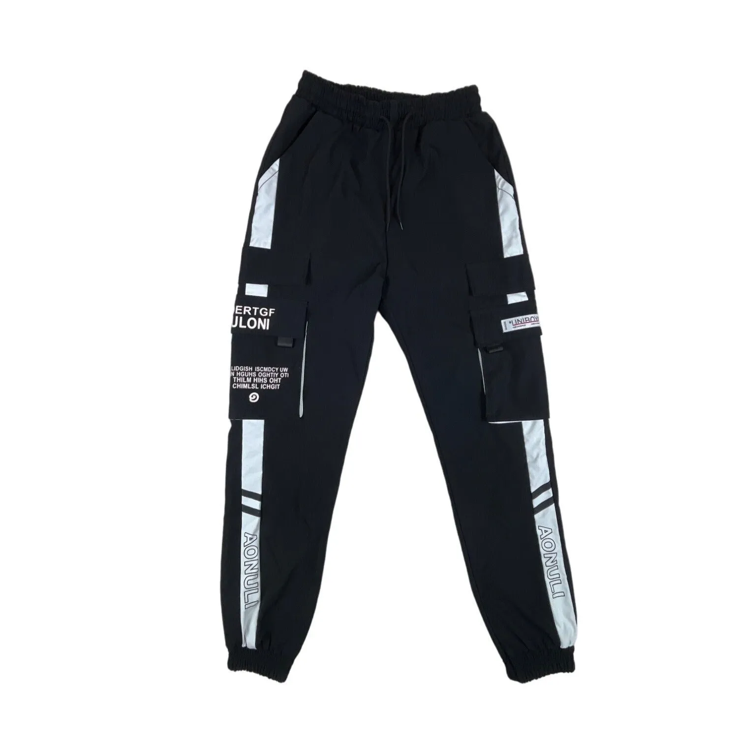 Fashion Xoi Youth Boy's Black And White Uniroy Cargo Pants Sz XL