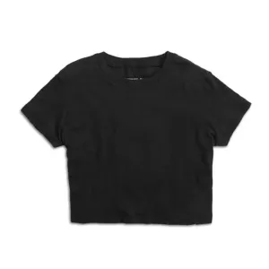 Fearless Black Crop Tee