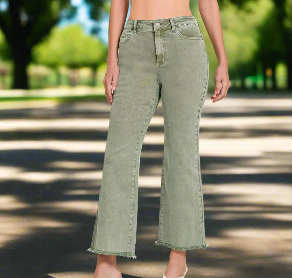 FIND YOUR WAY JEANS- Zenana (sage)