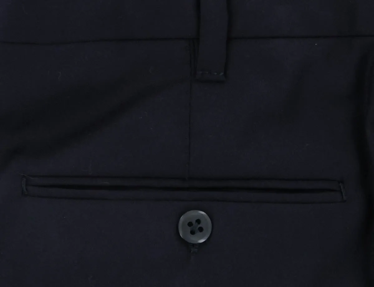 Fiori Di Lusso Navy Blue Pants