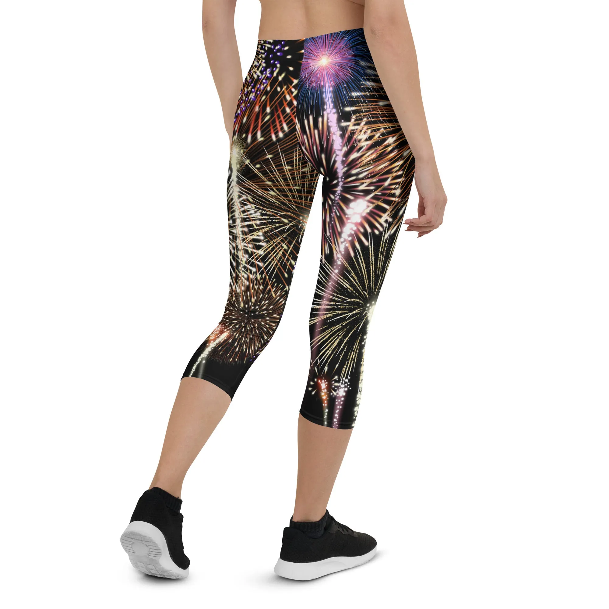 Fireworks Mid-waist Capri Leggings