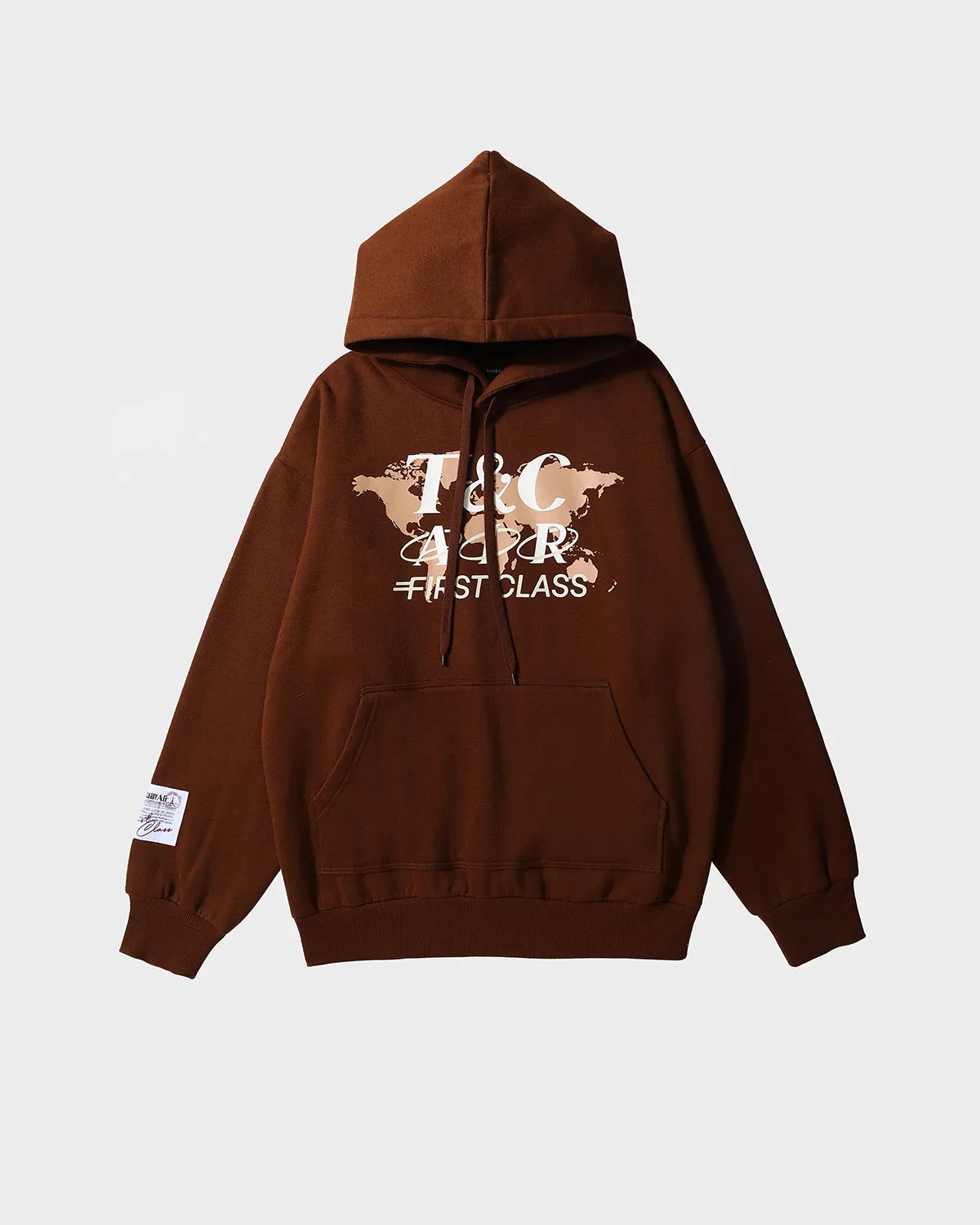 First Class Hoodie & Sweats Set in Brown