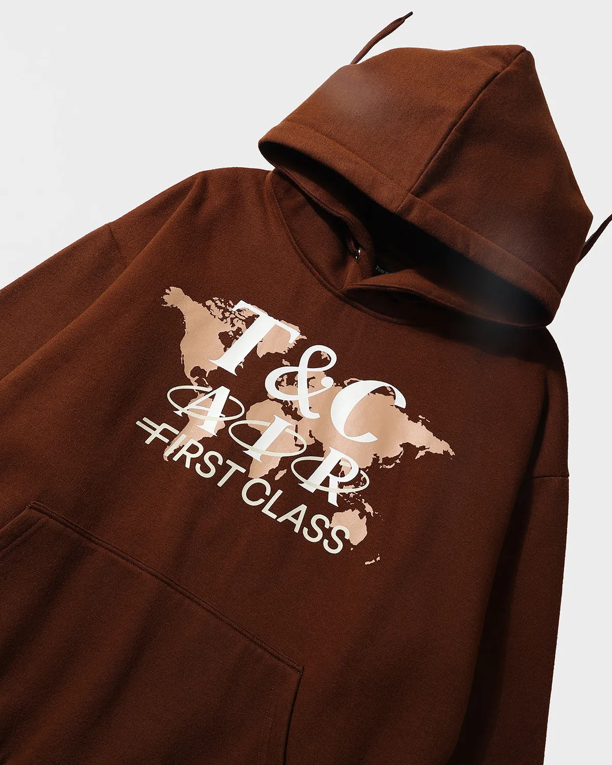 First Class Hoodie & Sweats Set in Brown
