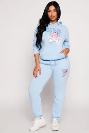 Fleece Lined Attitude Graphic Sweatpants