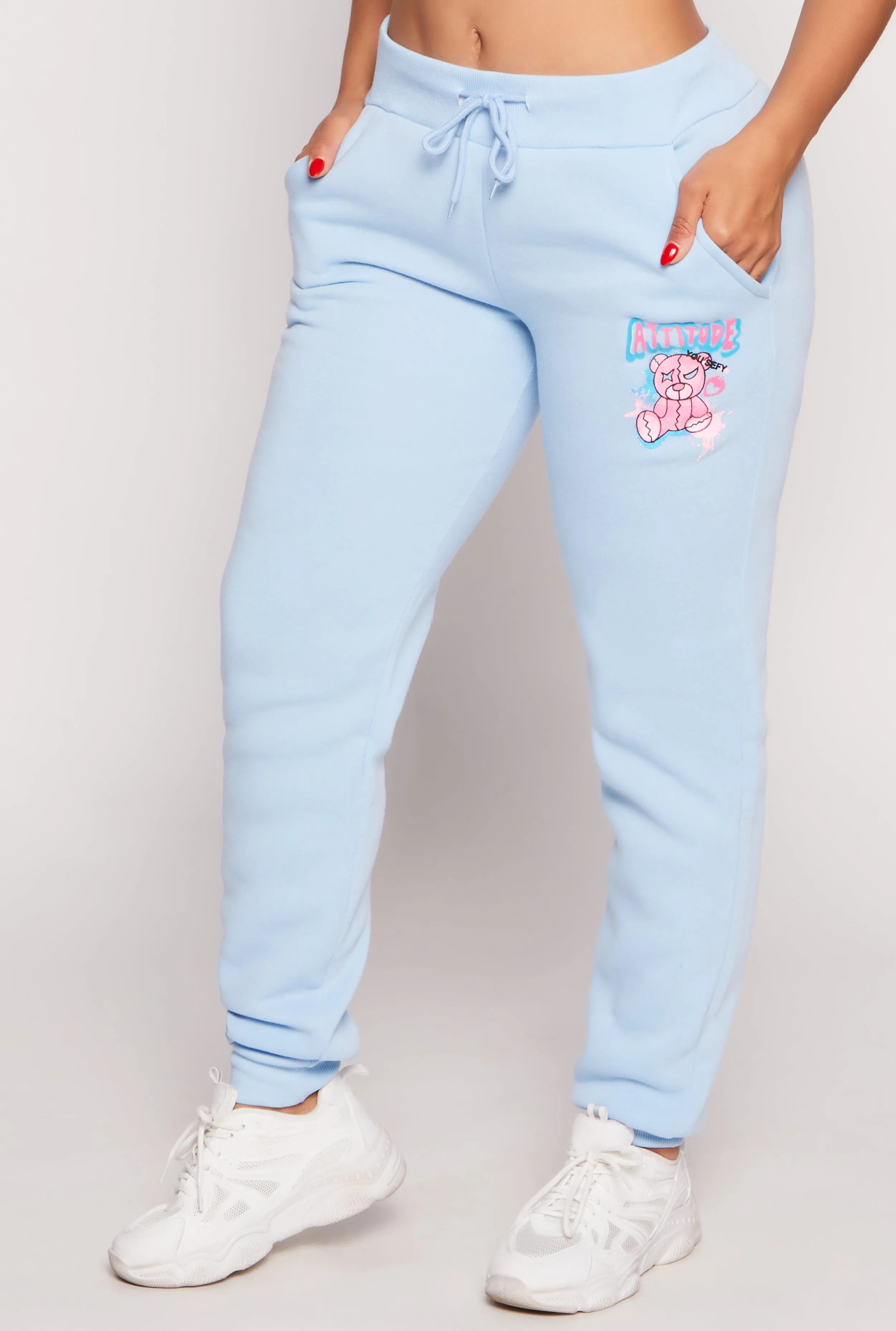 Fleece Lined Attitude Graphic Sweatpants