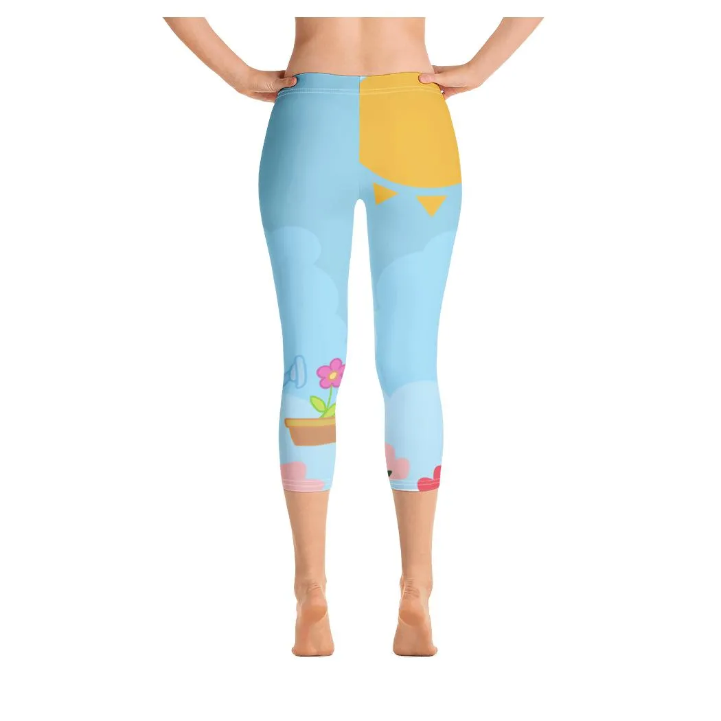 Flowering Giraffe Capris