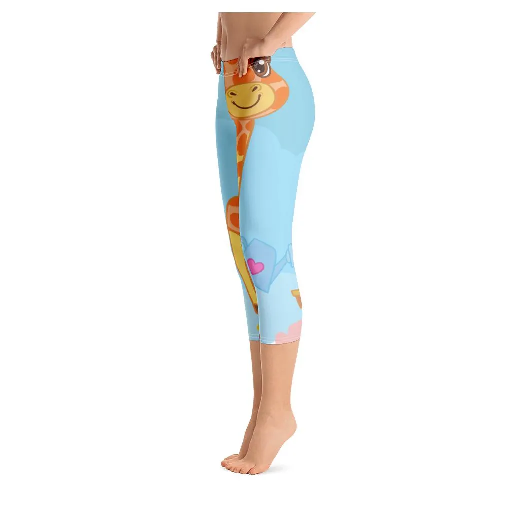Flowering Giraffe Capris