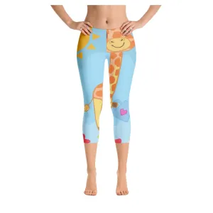 Flowering Giraffe Capris