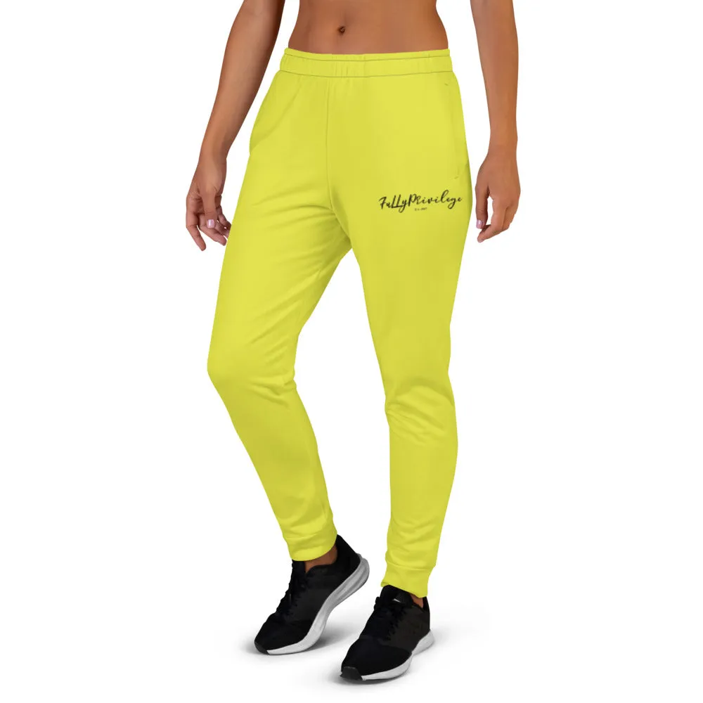 FullyPrivilege Women's Lime Joggers