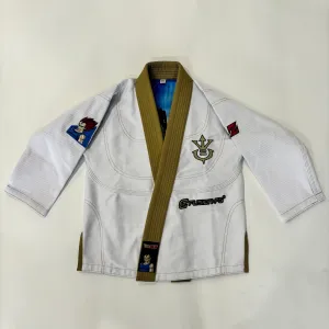 Fusion Fight Gear Kids Dragon Ball Z Vegeta BJJ Gi Limited Edition White