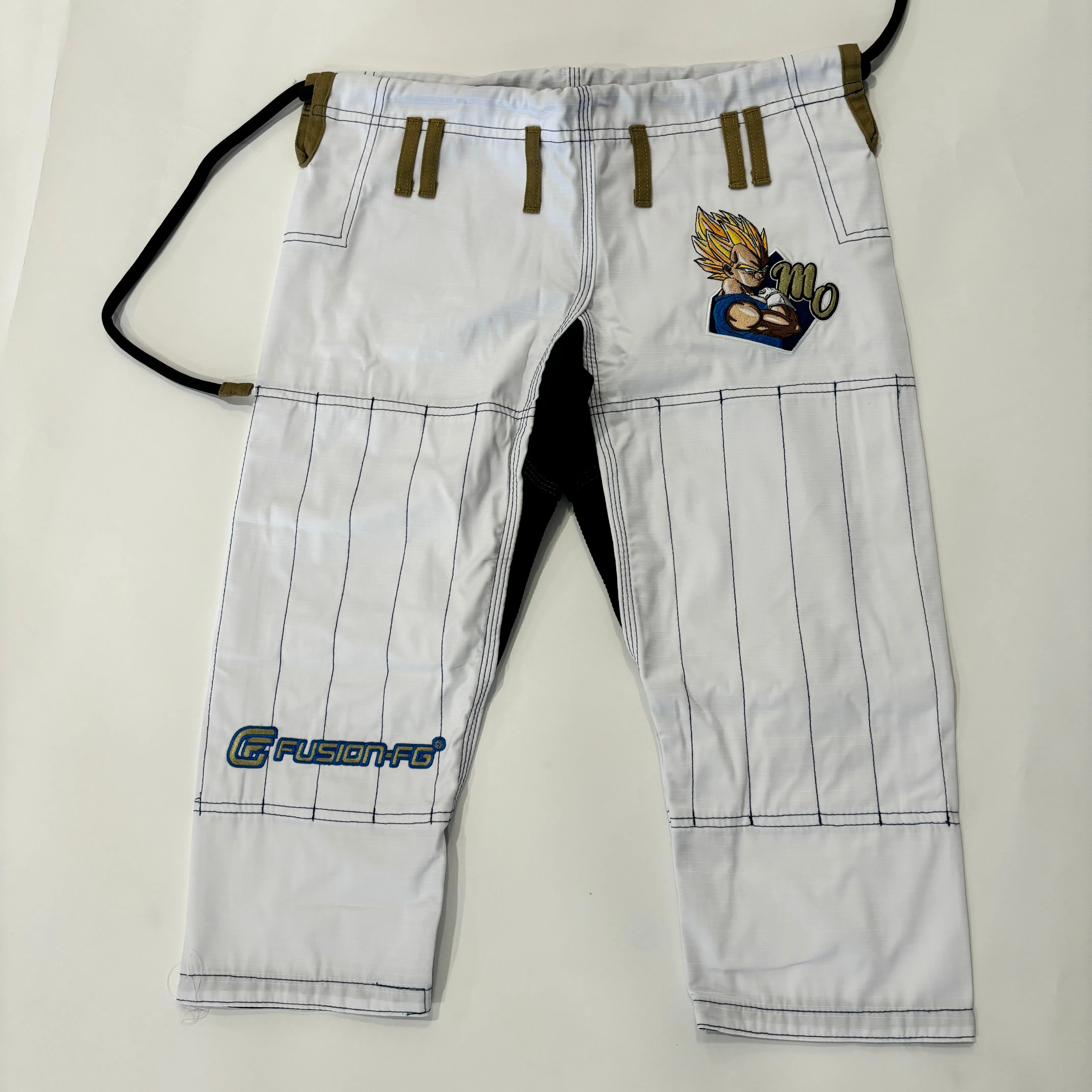 Fusion Fight Gear Kids Dragon Ball Z Vegeta BJJ Gi Limited Edition White