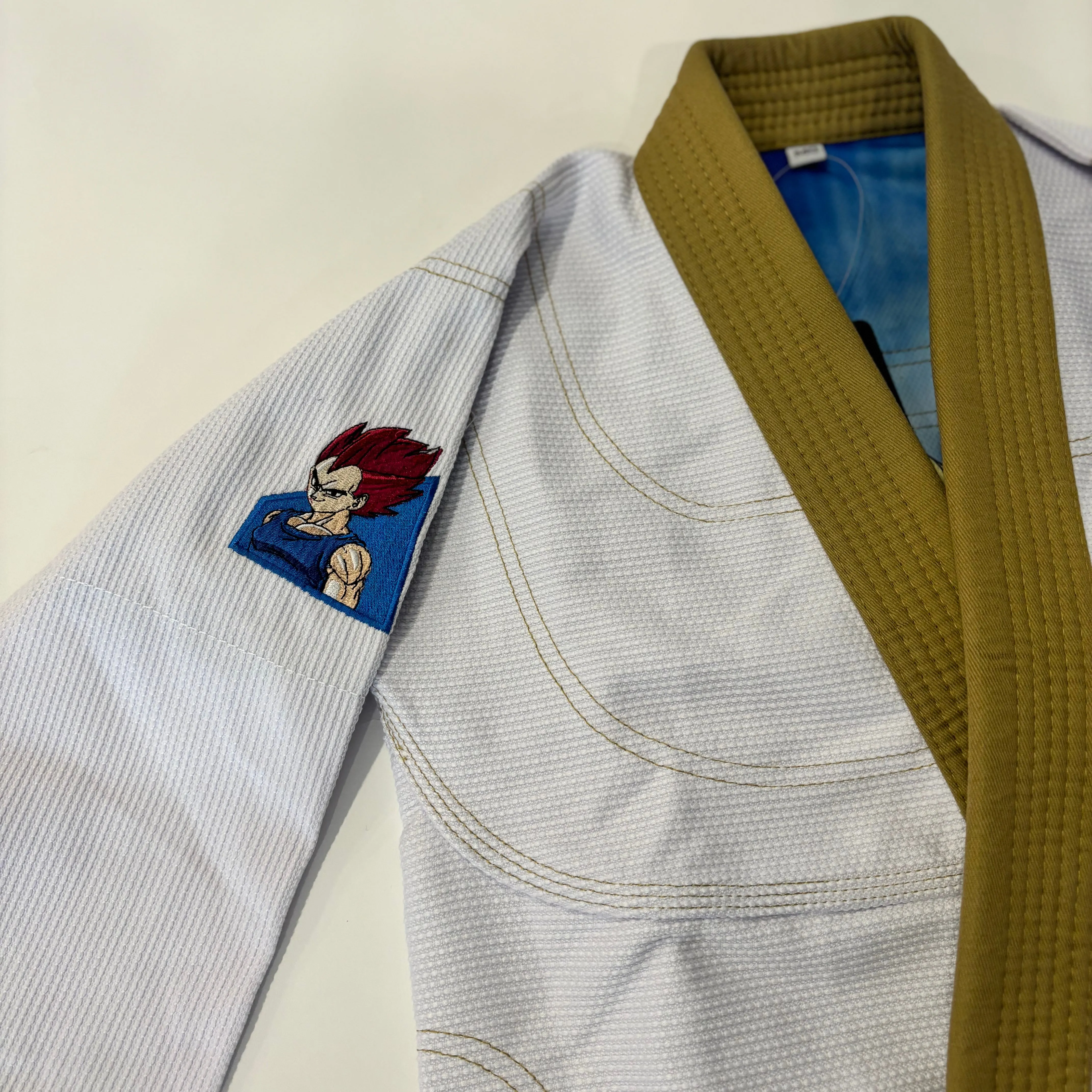 Fusion Fight Gear Kids Dragon Ball Z Vegeta BJJ Gi Limited Edition White