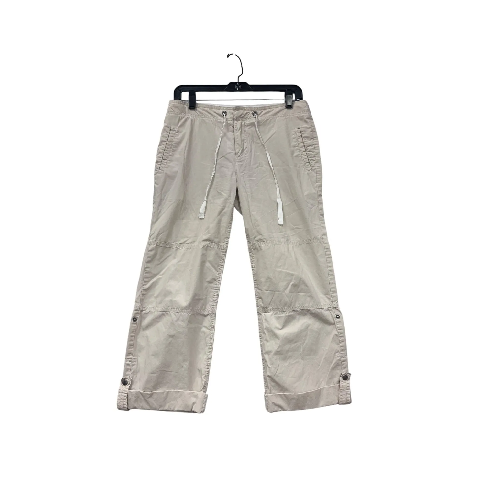 Gap Womens Beige Drawstring Cargo Pants Size 2 #8043