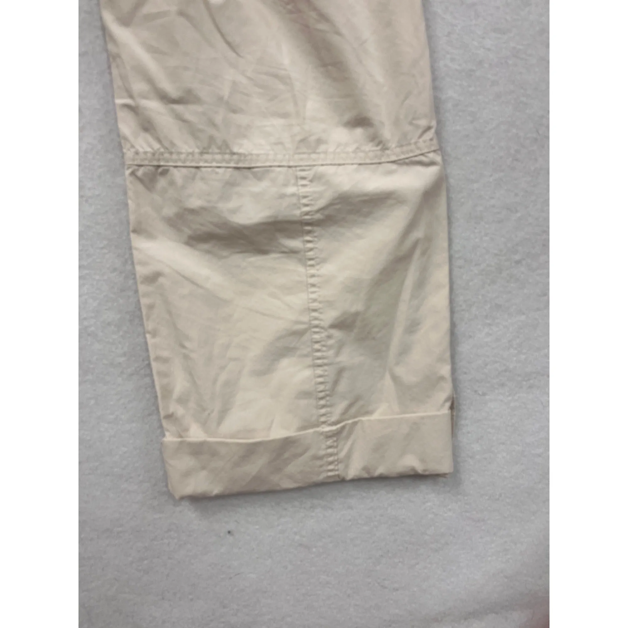Gap Womens Beige Drawstring Cargo Pants Size 2 #8043