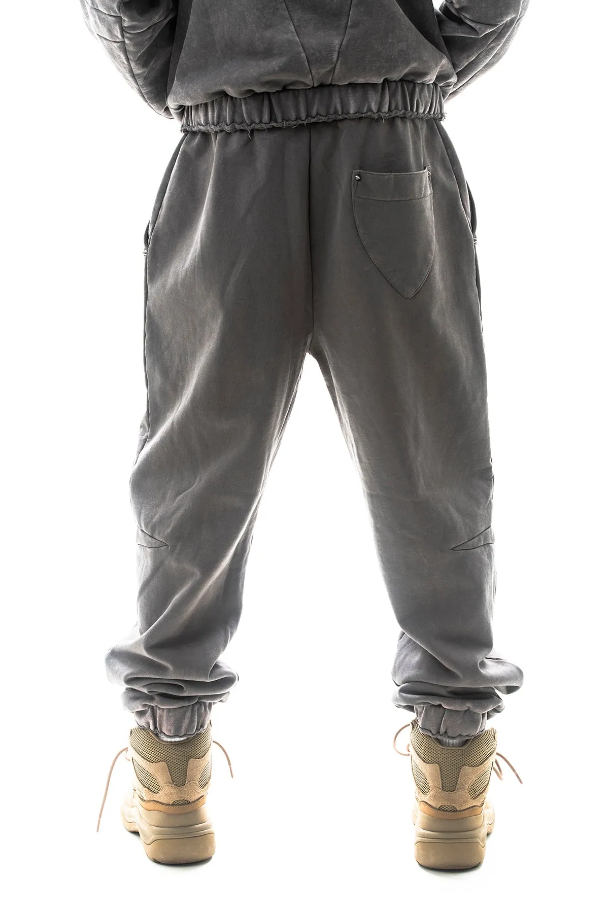 Garment-dyed heavyweight cotton fleece sweatpants