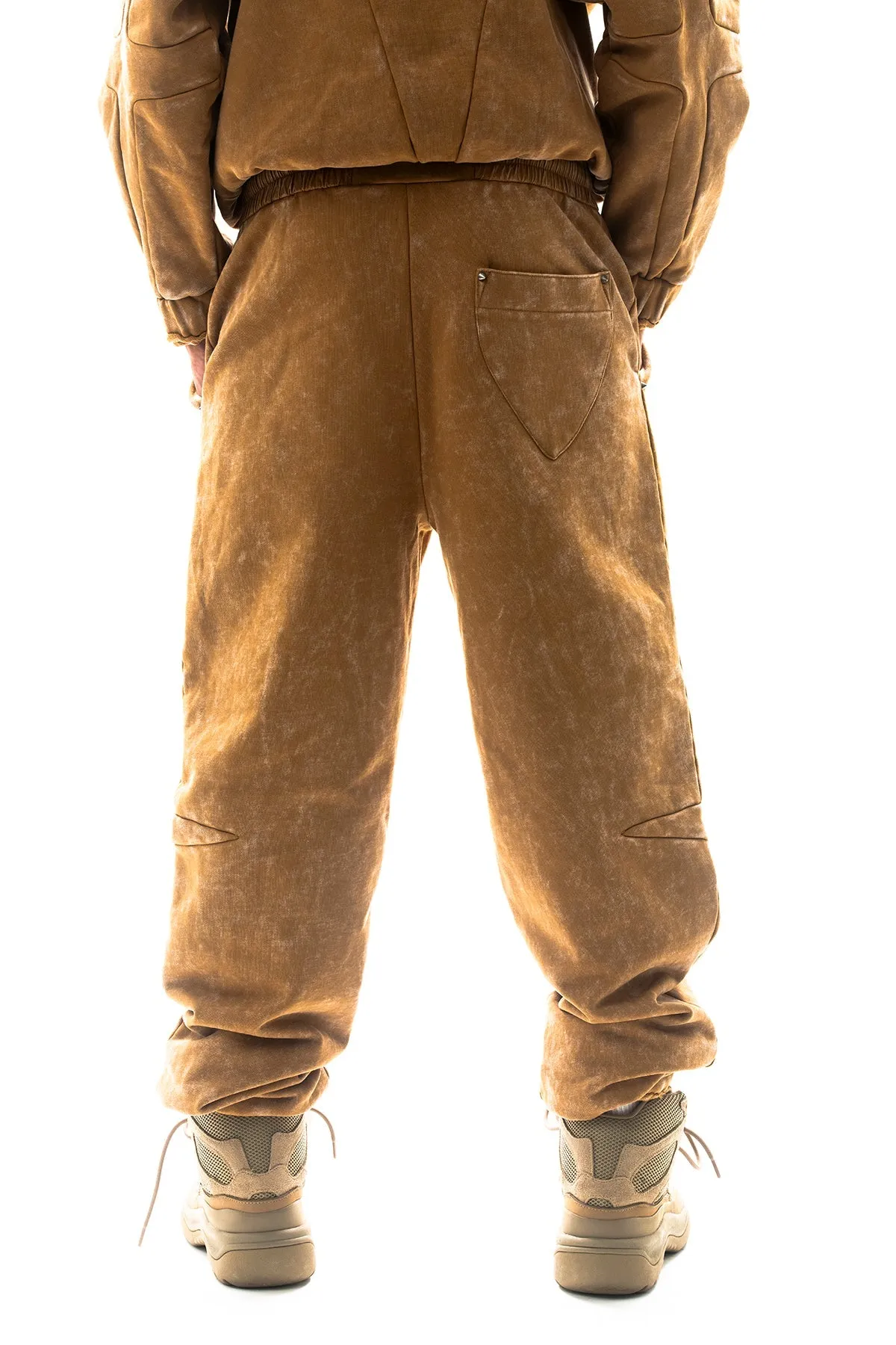 Garment-dyed heavyweight cotton fleece sweatpants