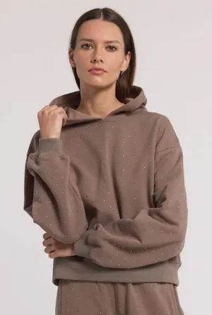 Generation Love Renae Crystal Hoodie - Truffle