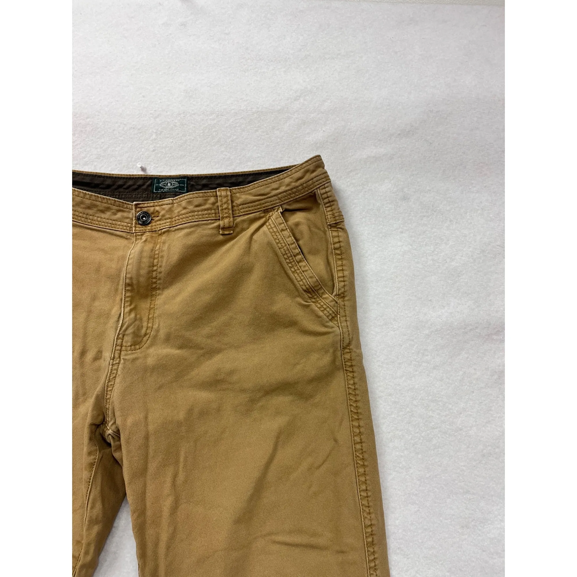 G.H. Bass & Co. Mens Khaki Cargo Pants 36x32 #6606
