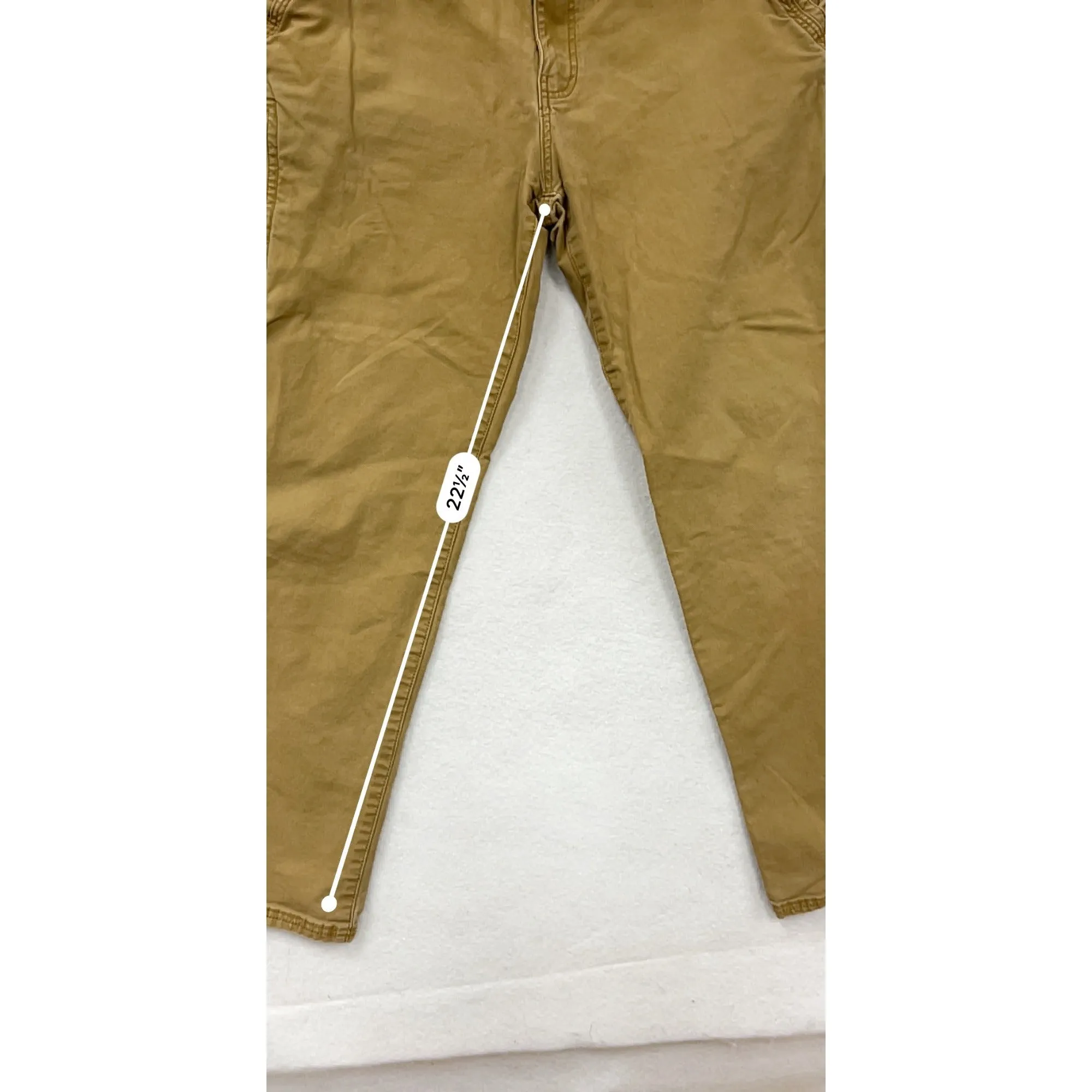 G.H. Bass & Co. Mens Khaki Cargo Pants 36x32 #6606
