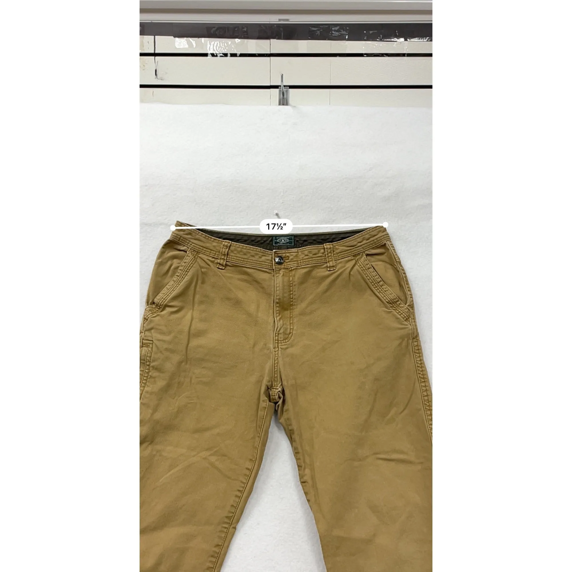G.H. Bass & Co. Mens Khaki Cargo Pants 36x32 #6606