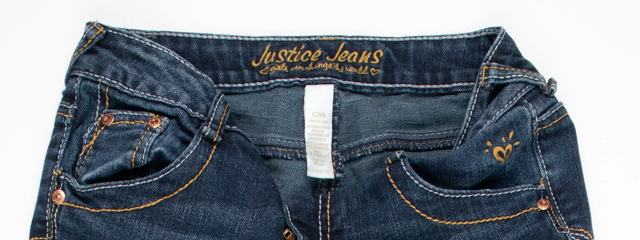 GIRL SIZE 12 YEARS - JUSTICE, Simply Low, Bootcut Jeans EUC B55