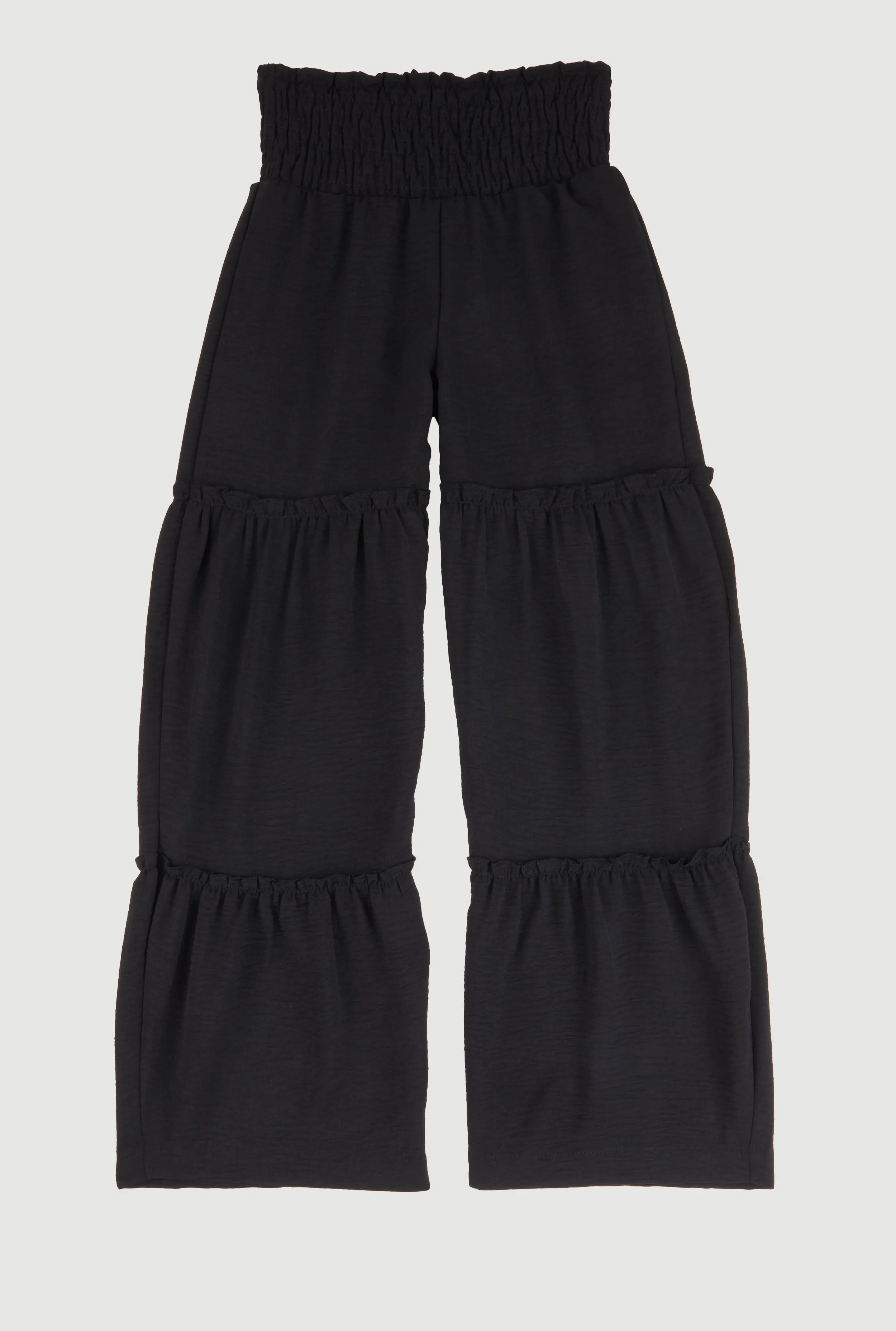Girls Smocked Tiered Palazzo Pants