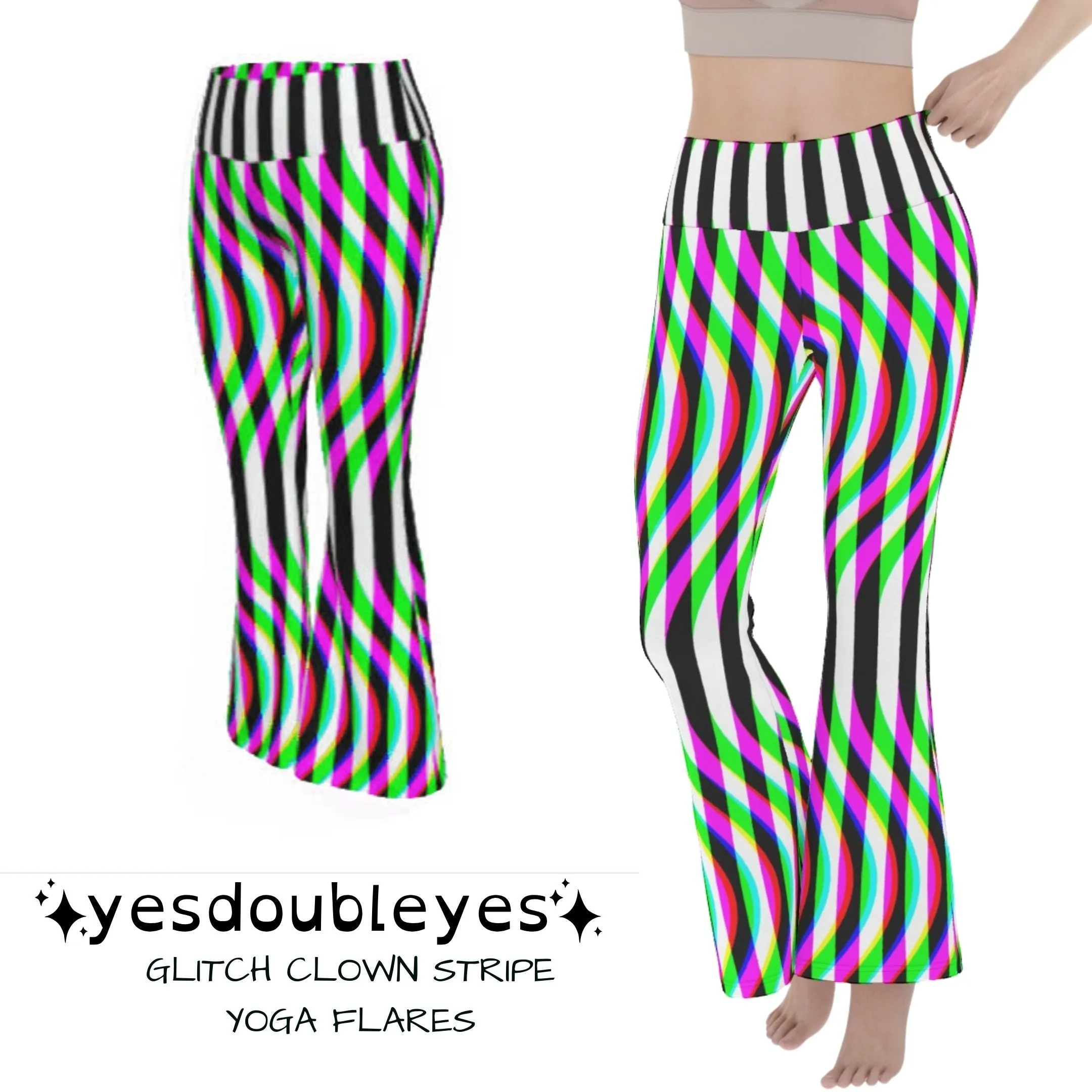 Glitch Clown Yoga Flares