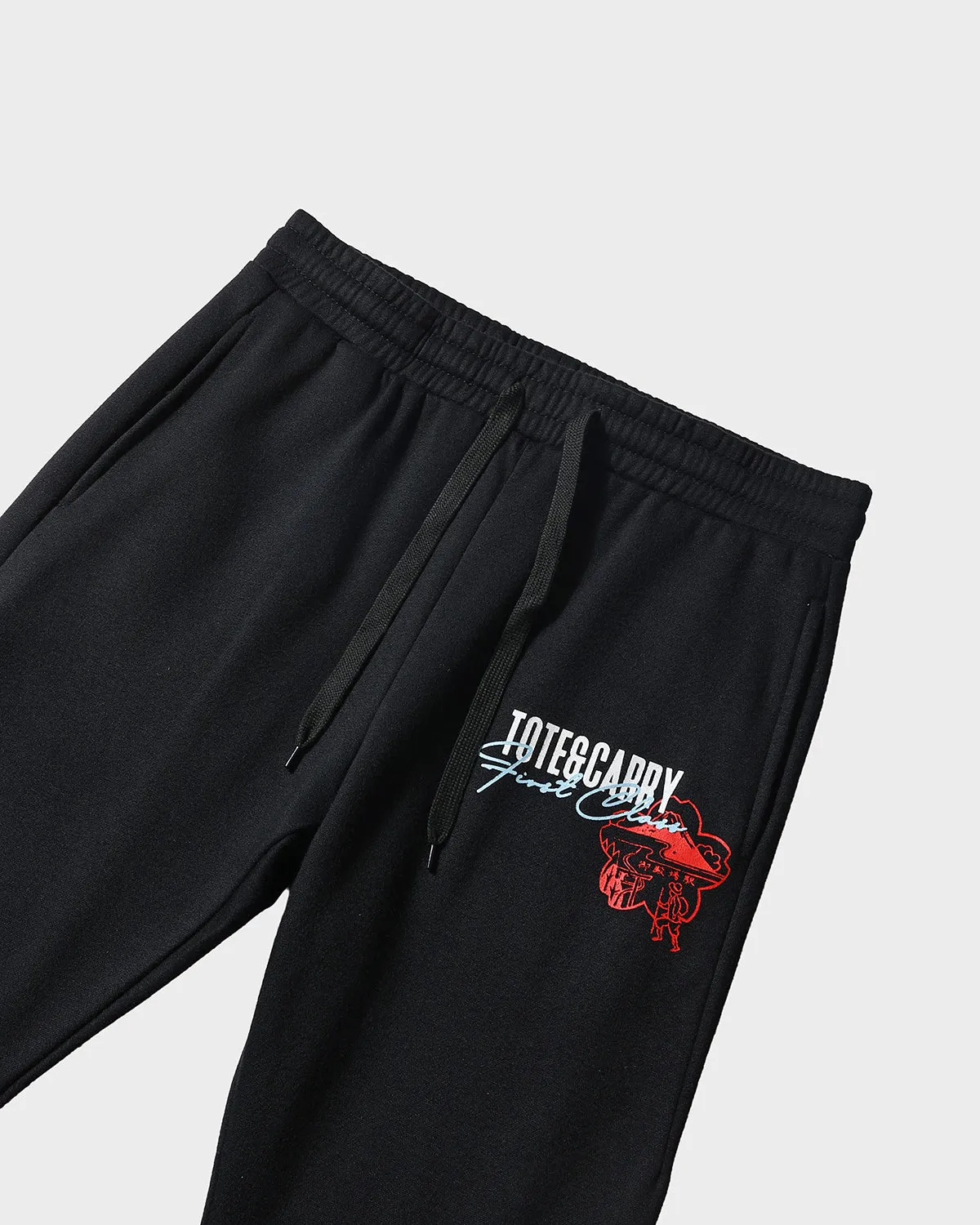 Globetrotter Hoodie & Sweats Set in Black