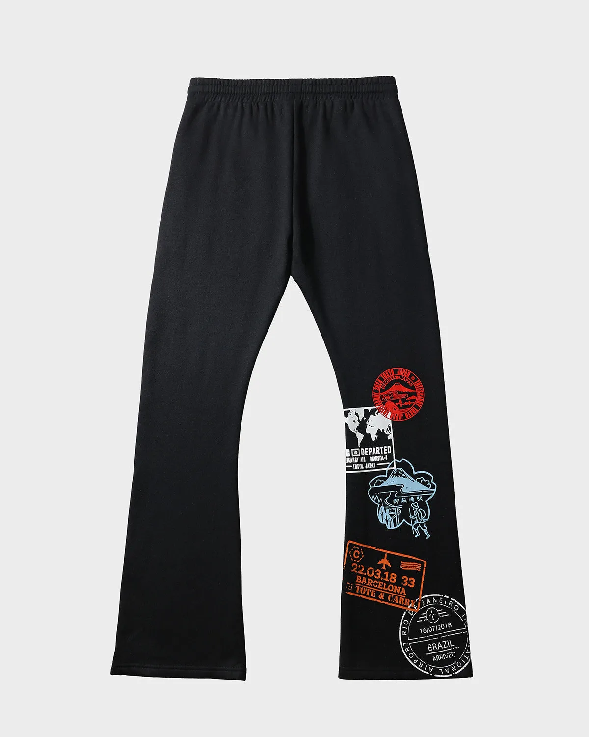 Globetrotter Hoodie & Sweats Set in Black