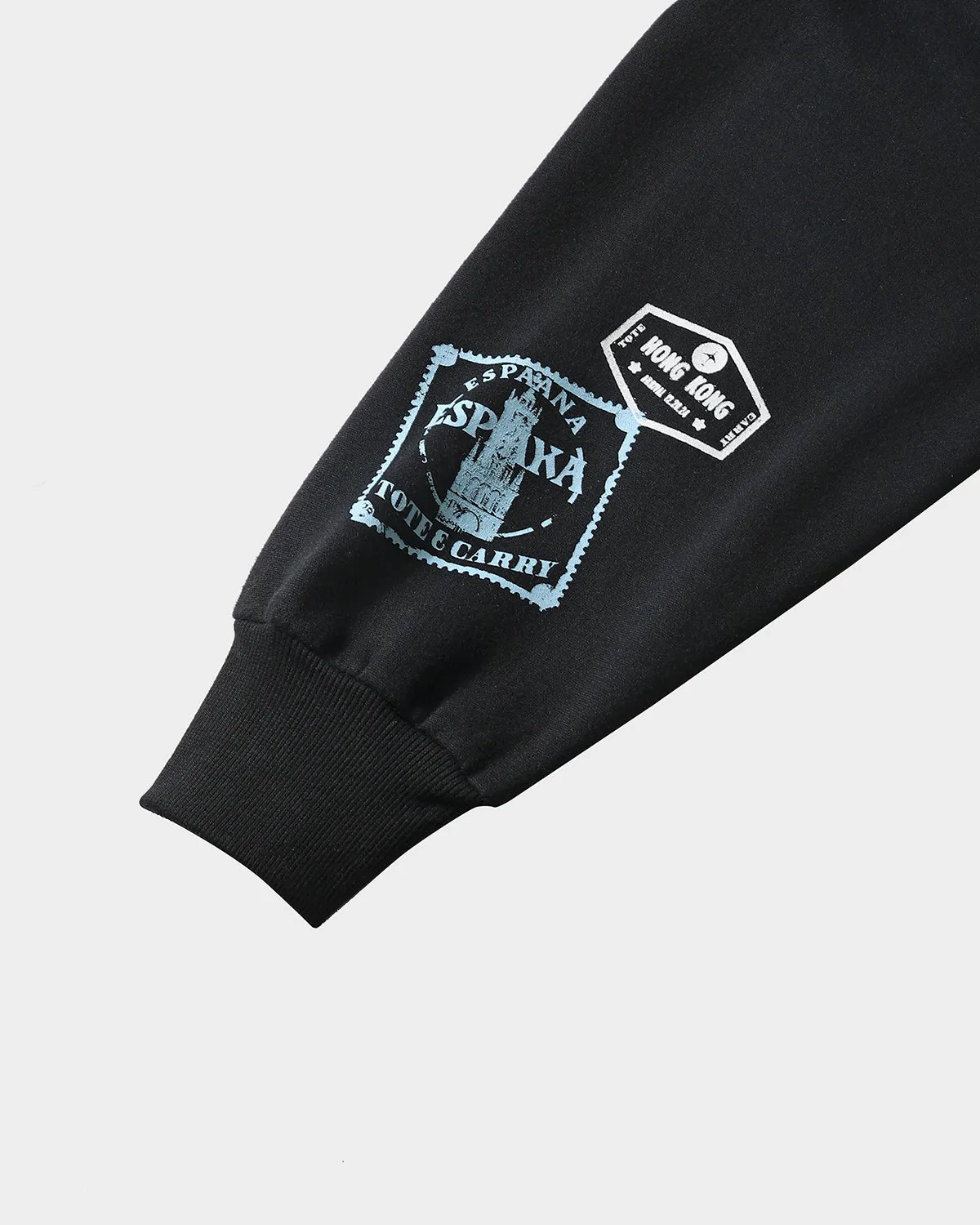 Globetrotter Hoodie & Sweats Set in Black
