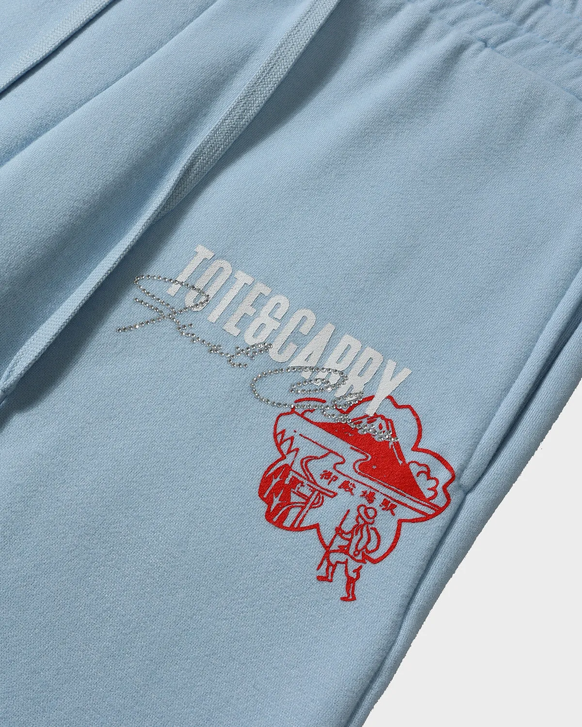 Globetrotter Hoodie & Sweats Set in Blue