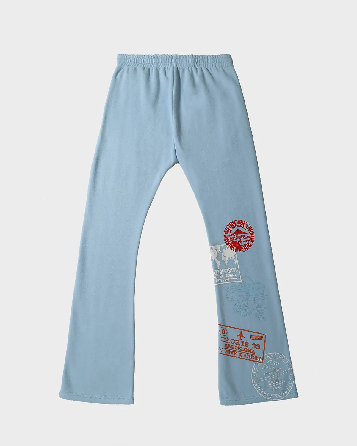 Globetrotter Hoodie & Sweats Set in Blue