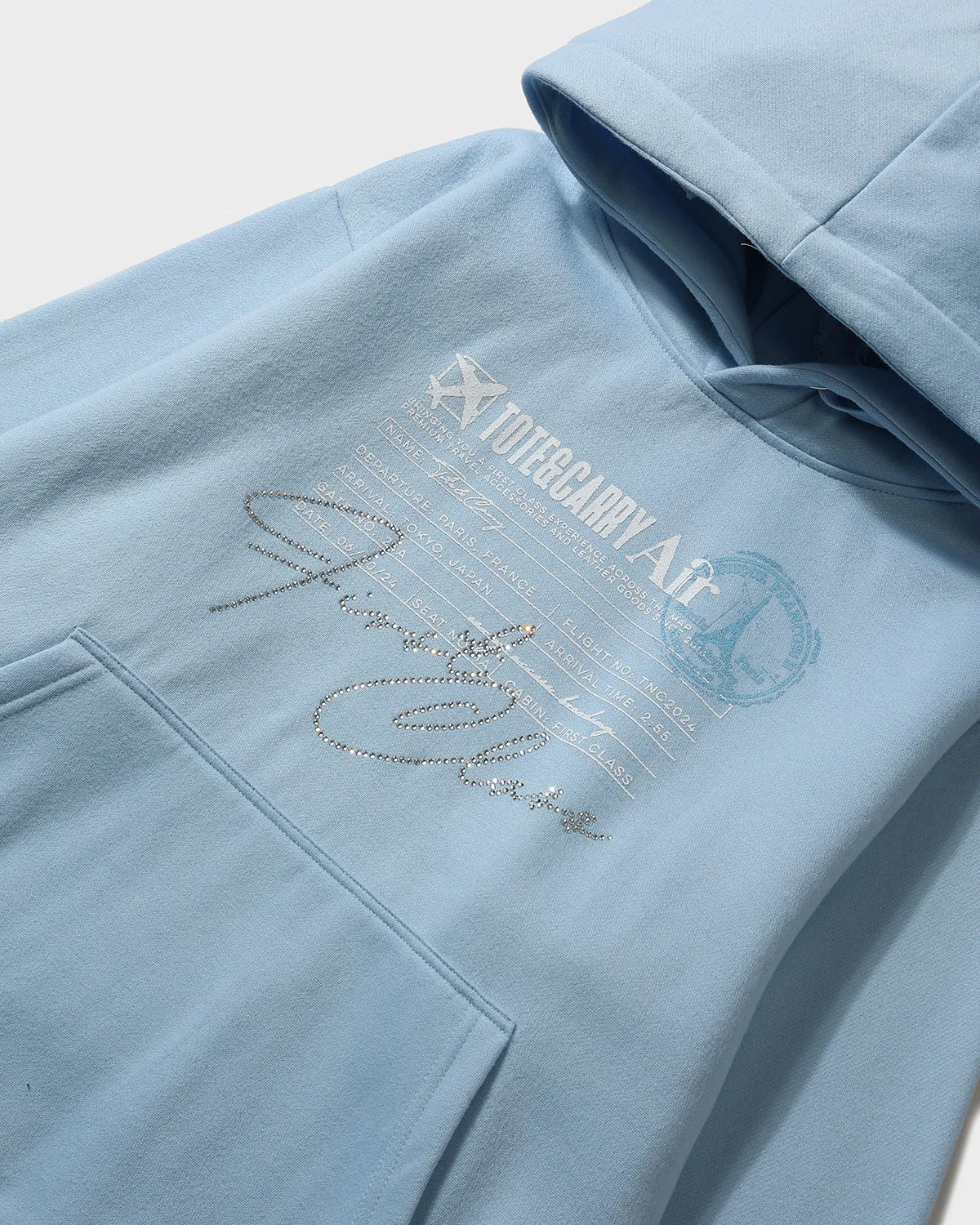 Globetrotter Hoodie & Sweats Set in Blue