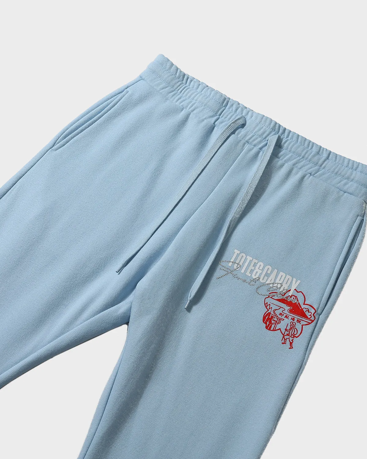 Globetrotter Hoodie & Sweats Set in Blue
