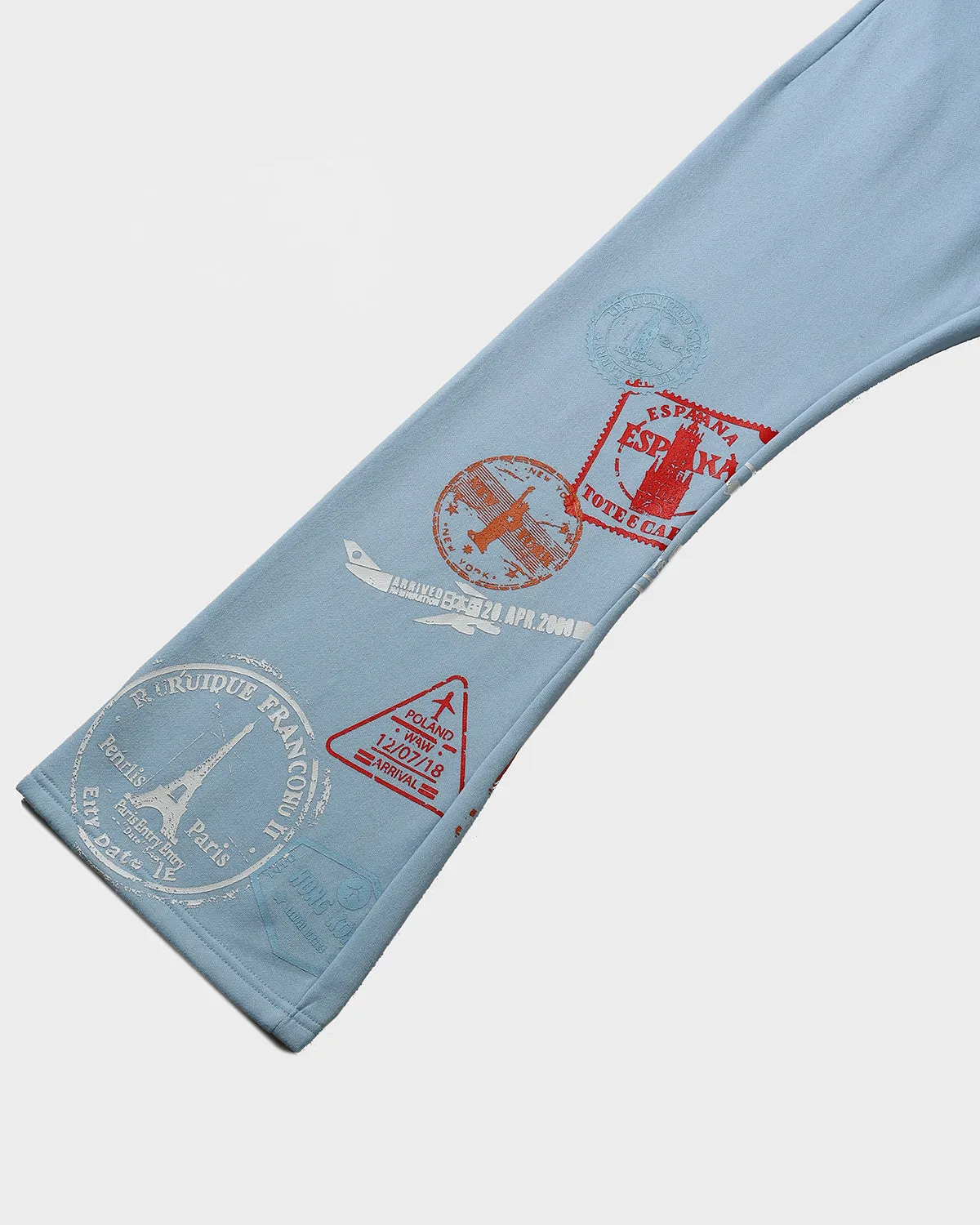 Globetrotter Hoodie & Sweats Set in Blue