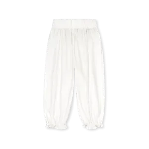 Gloria Gathered Pant - Princeton White Cord