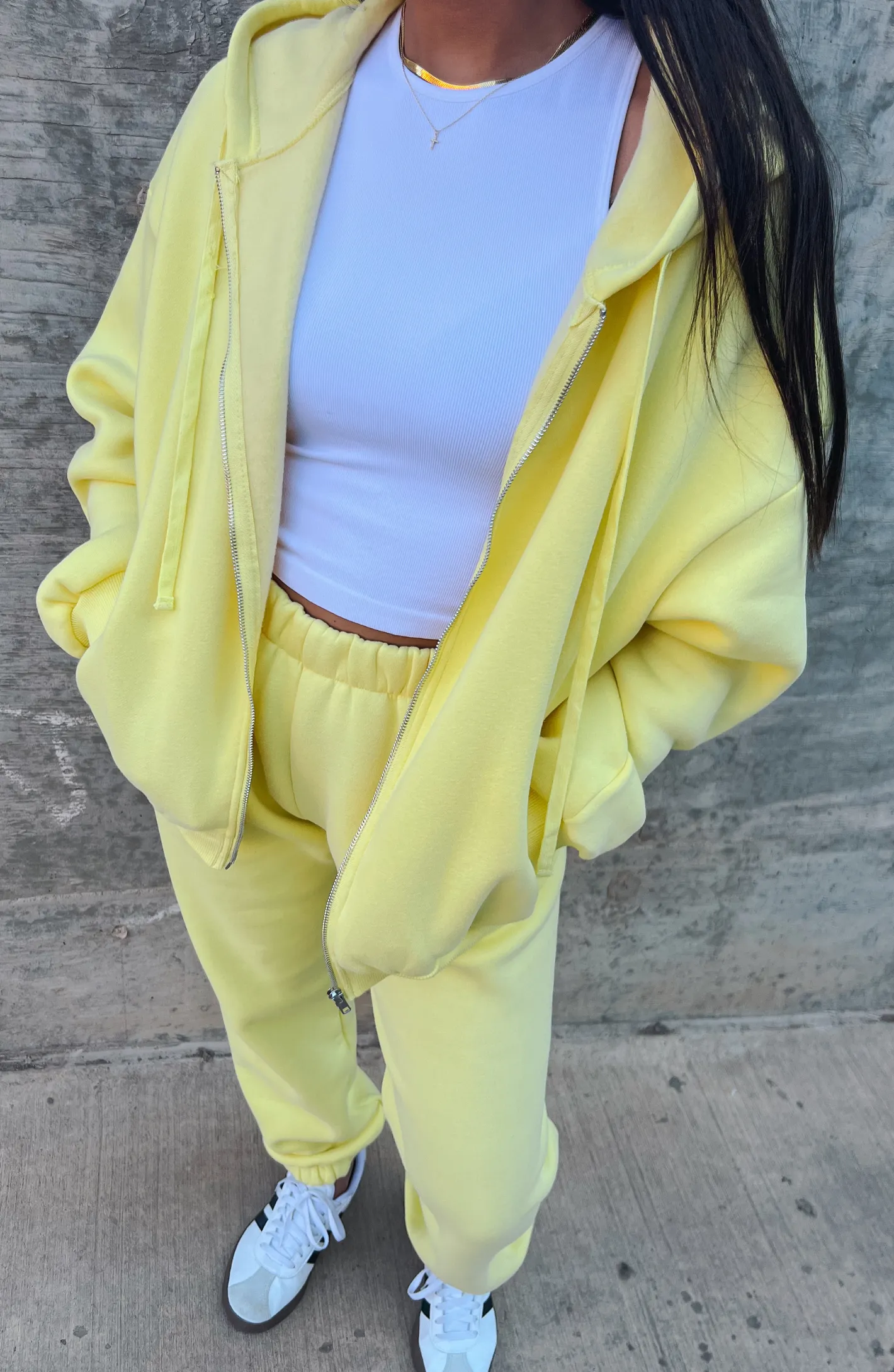 GOLDEN GLOW ZIP UP HOODIE
