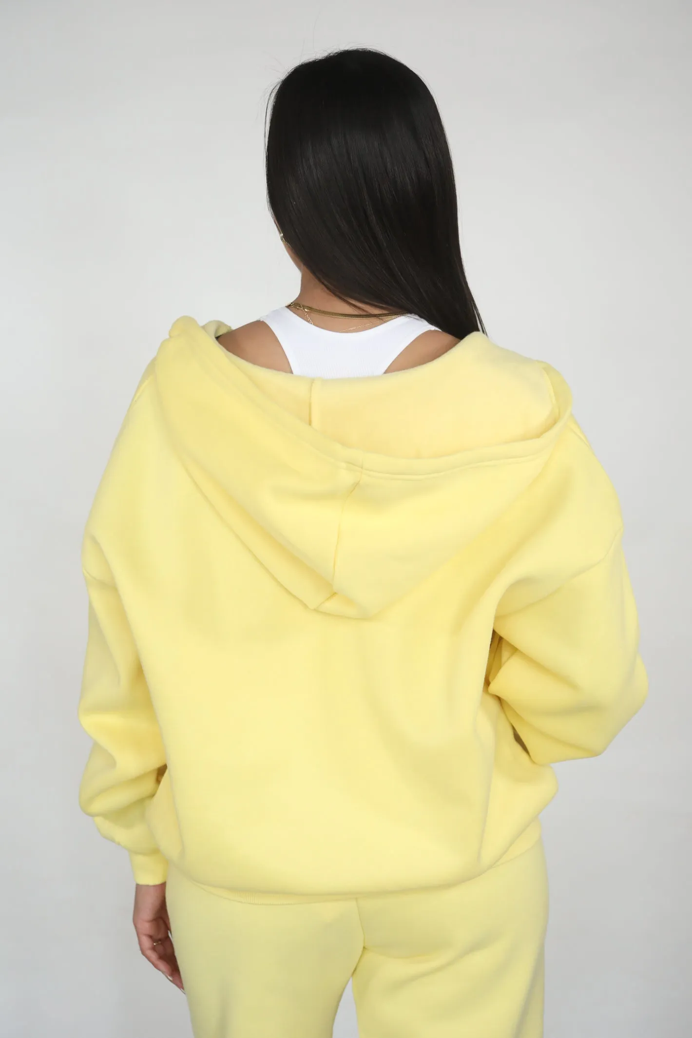 GOLDEN GLOW ZIP UP HOODIE