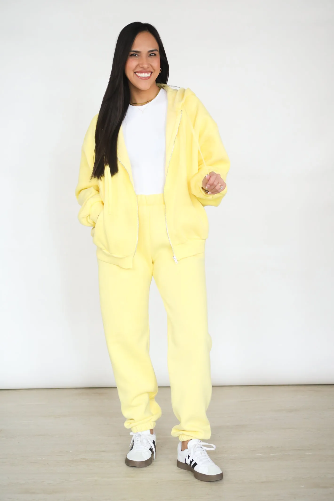 GOLDEN GLOW ZIP UP HOODIE